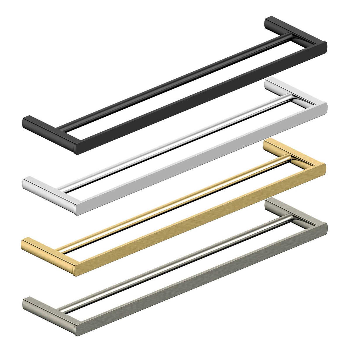 RAK Petit Double Towel Bar 45cm Wall Mounted (Select Finish)