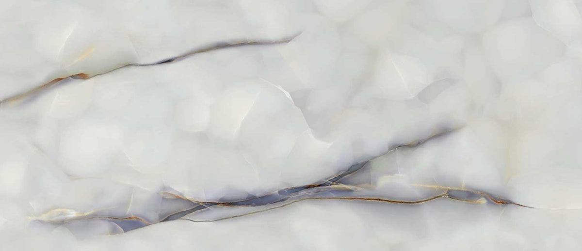 Marble Effect Pearl Blue Matt Onyx Porcelain Tile 1200x600mm (1020B)