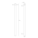 ThermoSphere 230V Vertical Towel Bar 900mm
