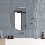 Light Blue 75x300mm Ceramic Wall Tile for Kitchen Bathroom (1001LB)