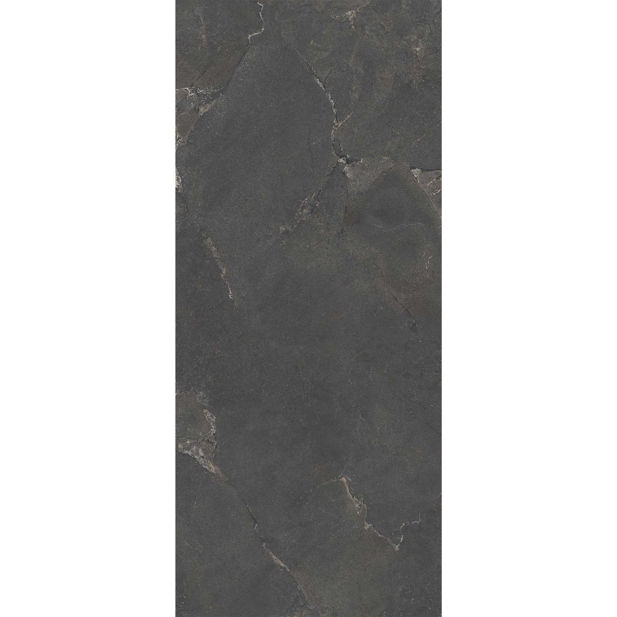 Black Large Porcelain Tile Slab Purestone Black 1200x2780mm (2035N)