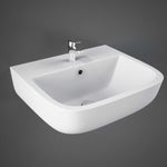 RAK Series 600 Wash Basin 40cm Wall Mount White (1 & 2 Tap Hole)