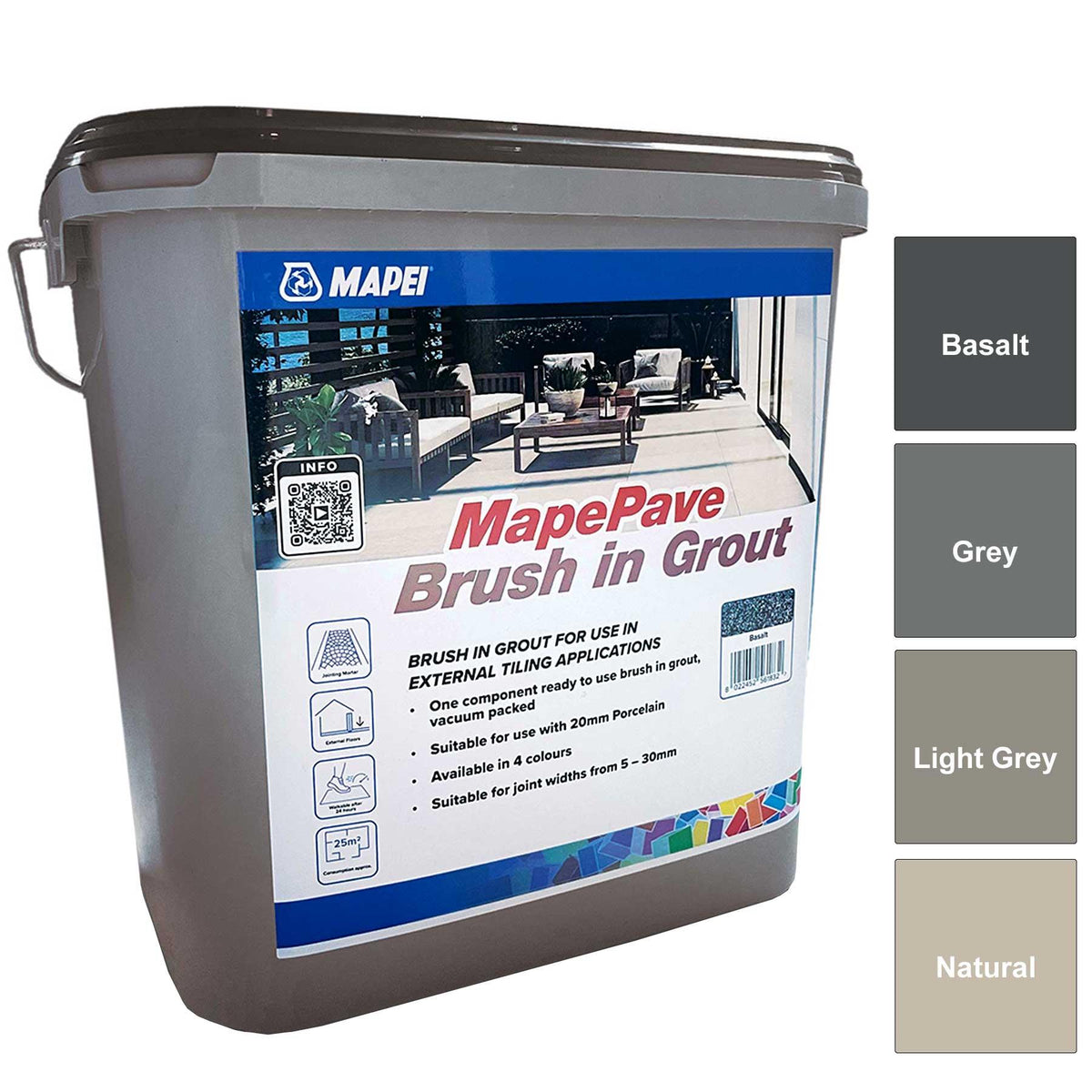 Mapei Mapepave Brush In Grout 15kg