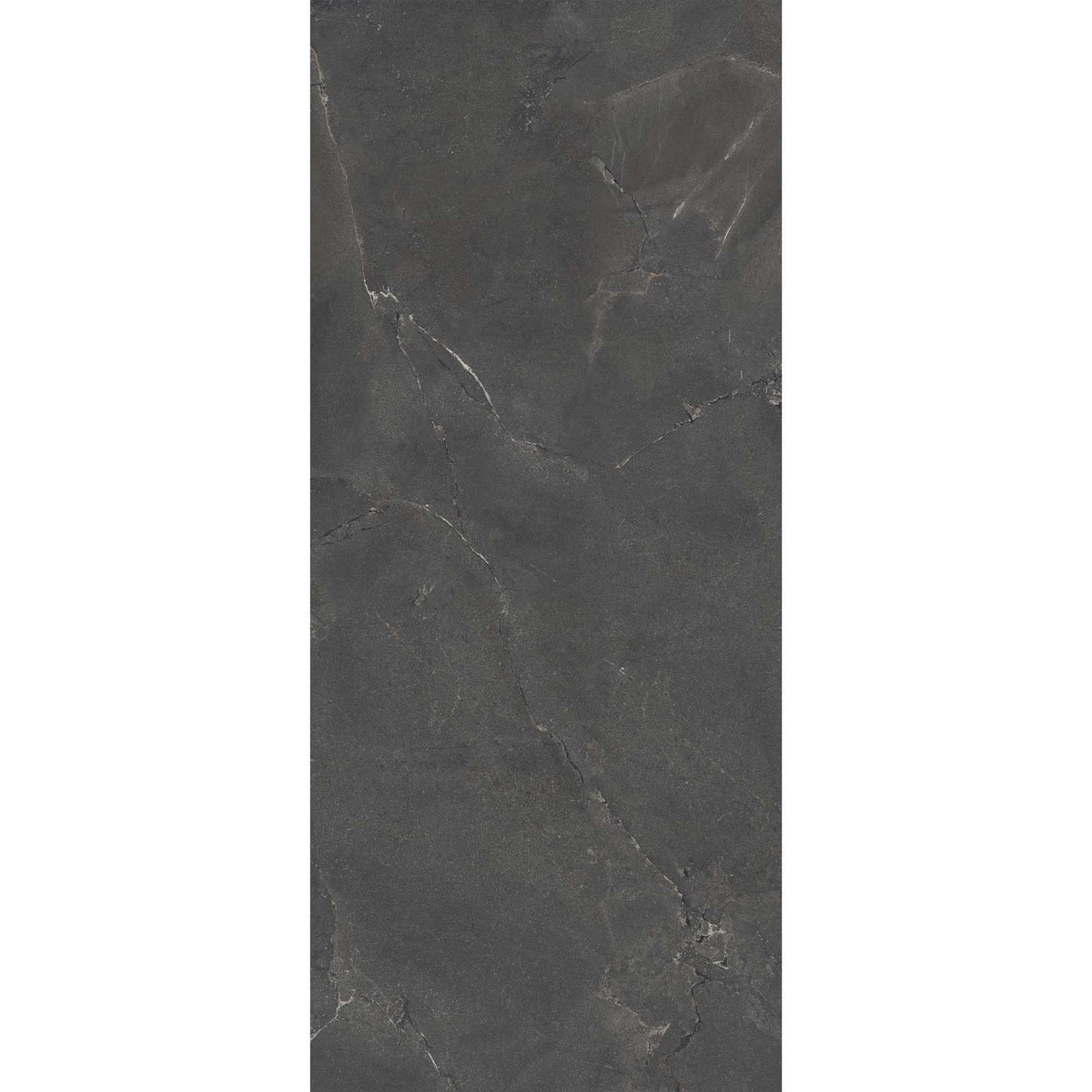 Black Large Porcelain Tile Slab Purestone Black 1200x2780mm (2035N)