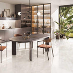 Marble Effect Ivory Onyx Porcelain Tile (Matt) 600x1200mm (1004)