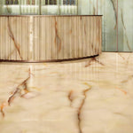 Marble Effect Honey Matt Onyx Porcelain Tile 1200x600mm (1020H)