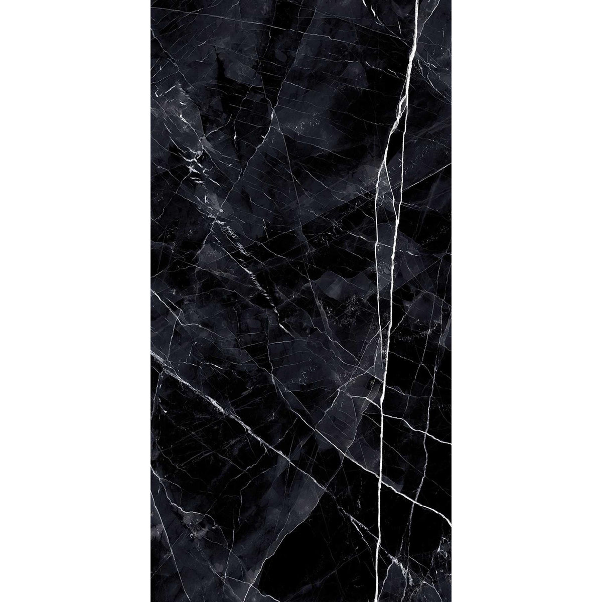 Calacatta Black Polished Large Tile Slab 1200x2780mm 6mm (1021PP278)