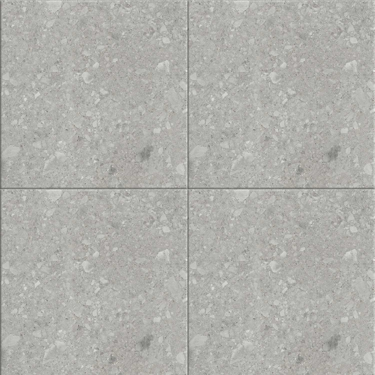 Terrazzo Effect Grey Porcelain Tile Wall Floor 900 x 900mm (1025G)