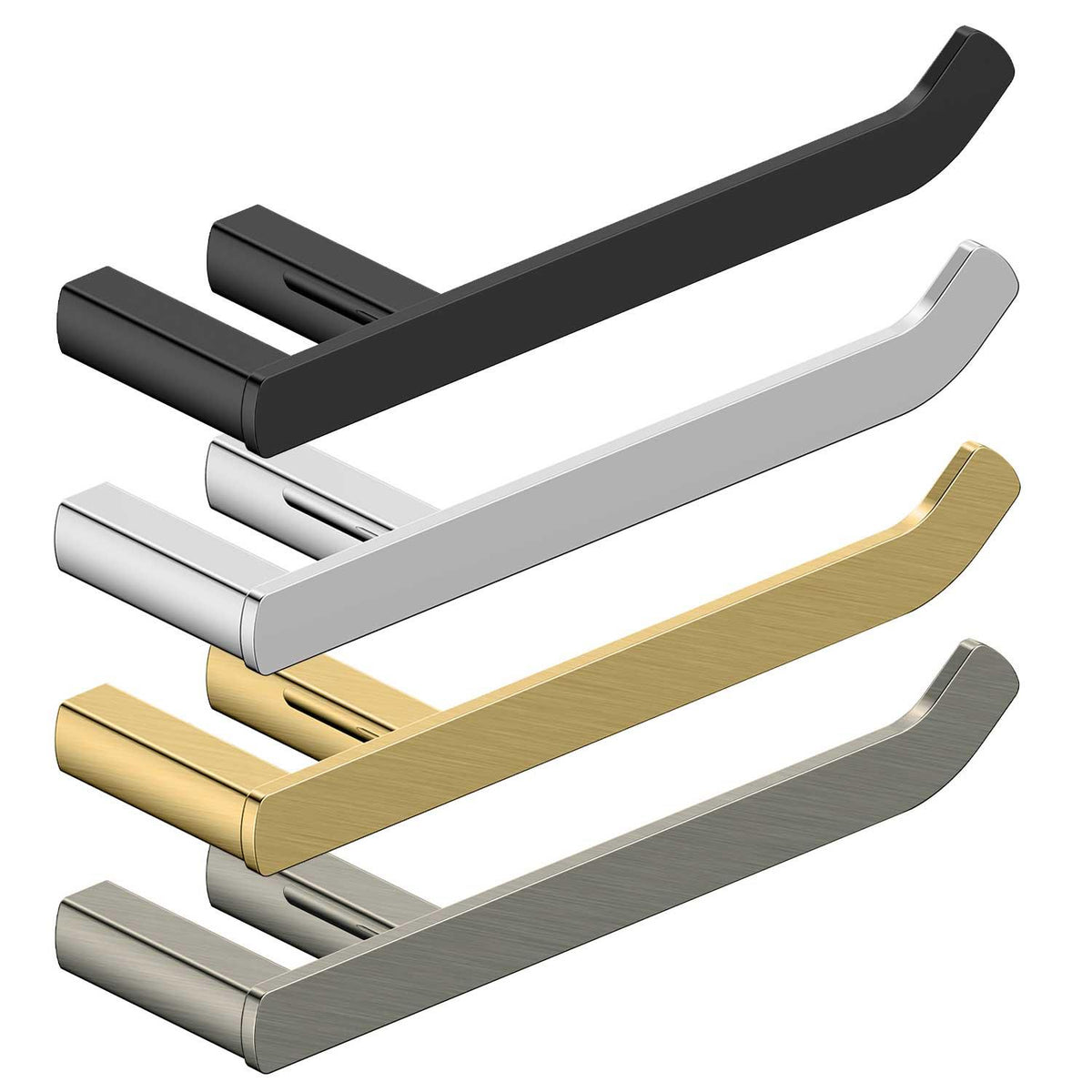 RAK Petit Stainless Steel Toilet Roll Holder Series 1 (Black, Chrome, Gold, Nickel)