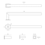 TS-TOWEL-BAR-SINGLE-SQUARE-500-BRB