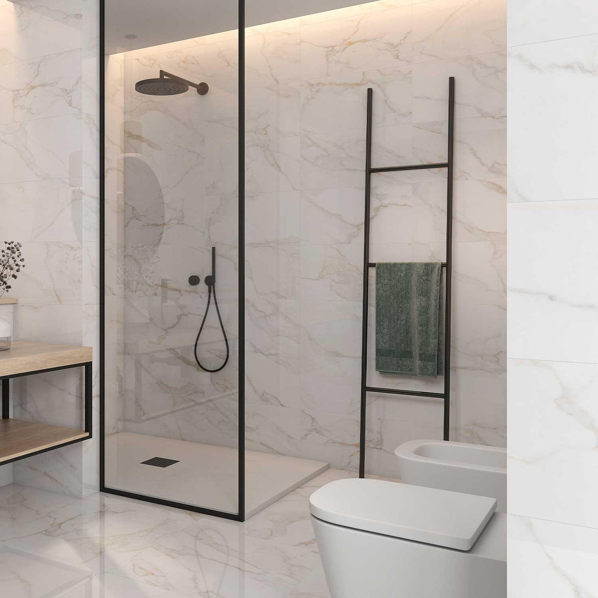 Livorno Gold Marble Effect (Polished) Finish Porcelain Tile 300x600mm (1027P36)