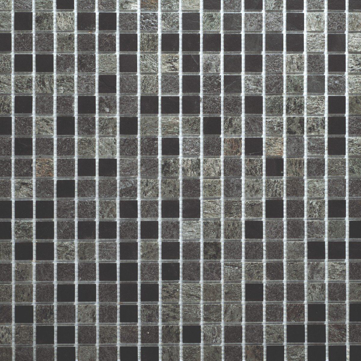 Mosaic Bathroom Tile 952 Slate-Lava-Sea Stone 25x25mm Roll 1000x500mm (1002)