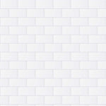 100×200 mm White Gloss Bevelled Metro Ceramic Wall Tile – Subway Style (1029)