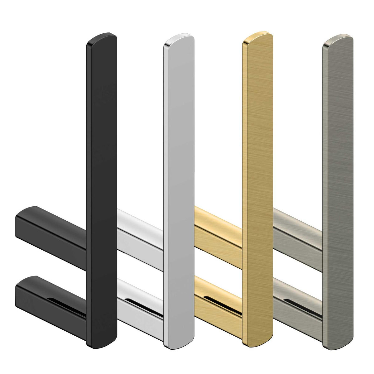 RAK Petit Square Towel Ring Series 3 – Compact Towel Rail in Black, Chrome, Gold, Nickel