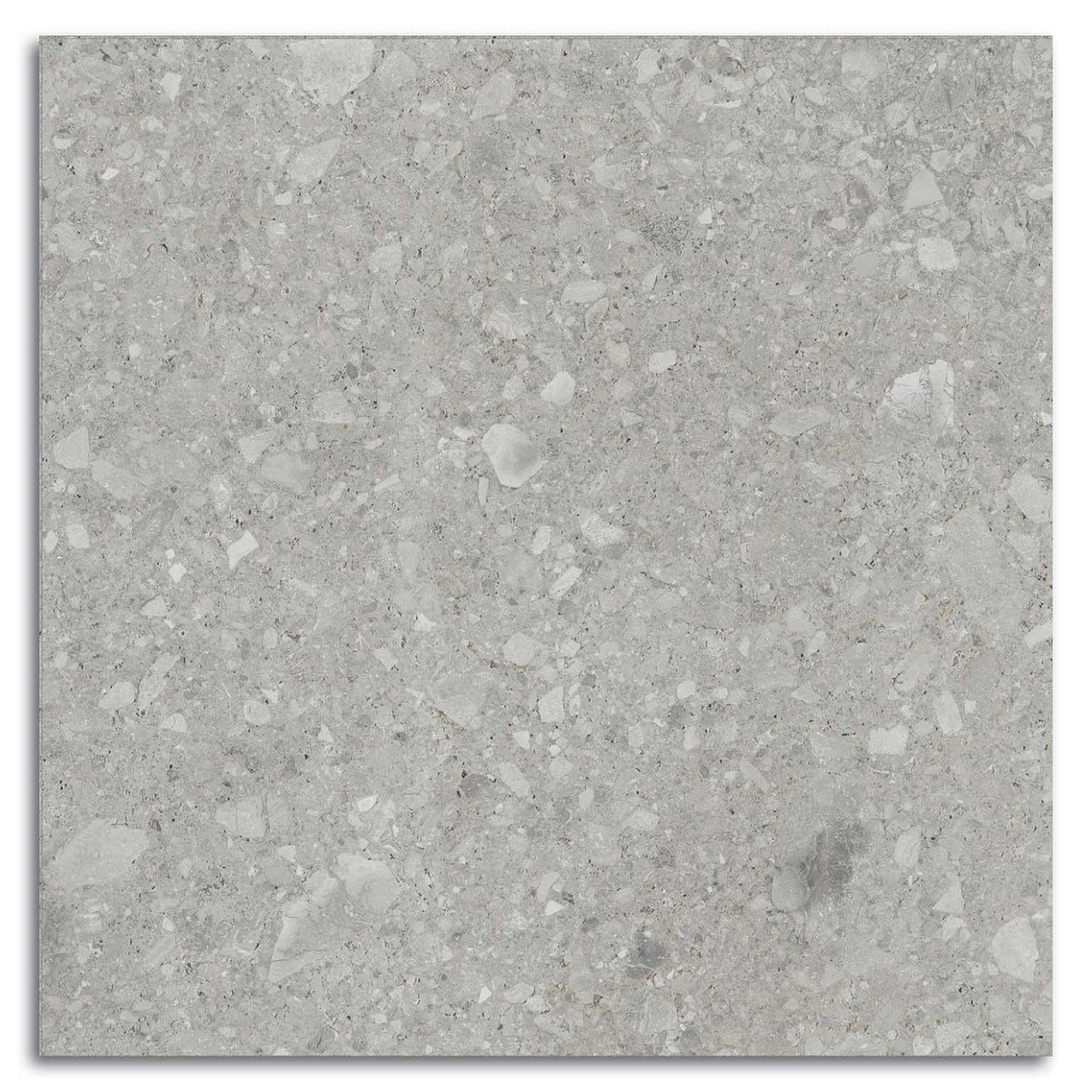 Terrazzo Effect Grey Porcelain Tile Wall Floor 900 x 900mm (1025G)
