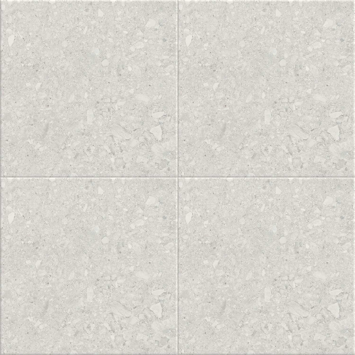Terrazzo Effect White Porcelain Tile Wall Floor 900 x 900mm (1025W)