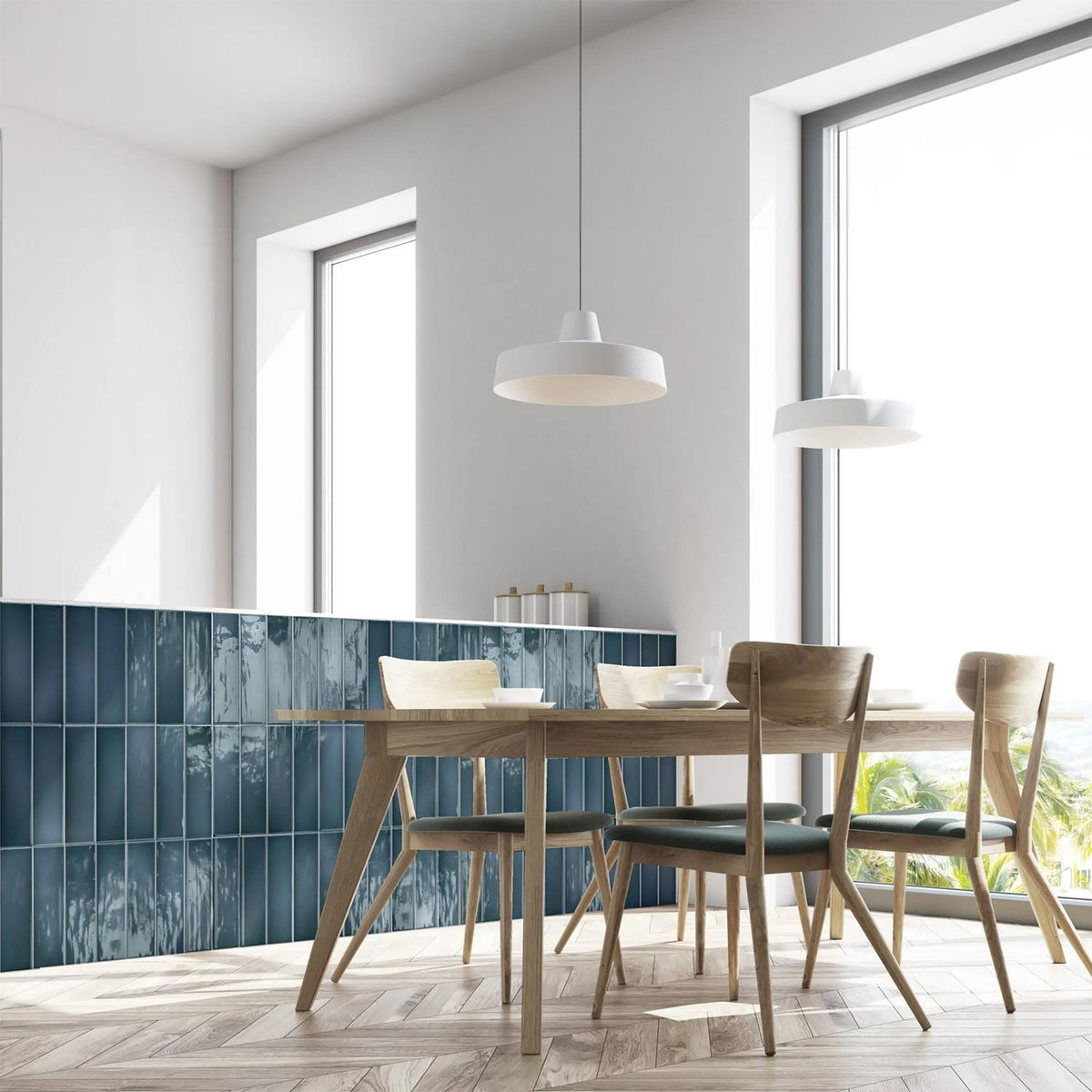 Ocean 75x300mm Ceramic Wall Tile for Kitchen Bathroom (1001O)