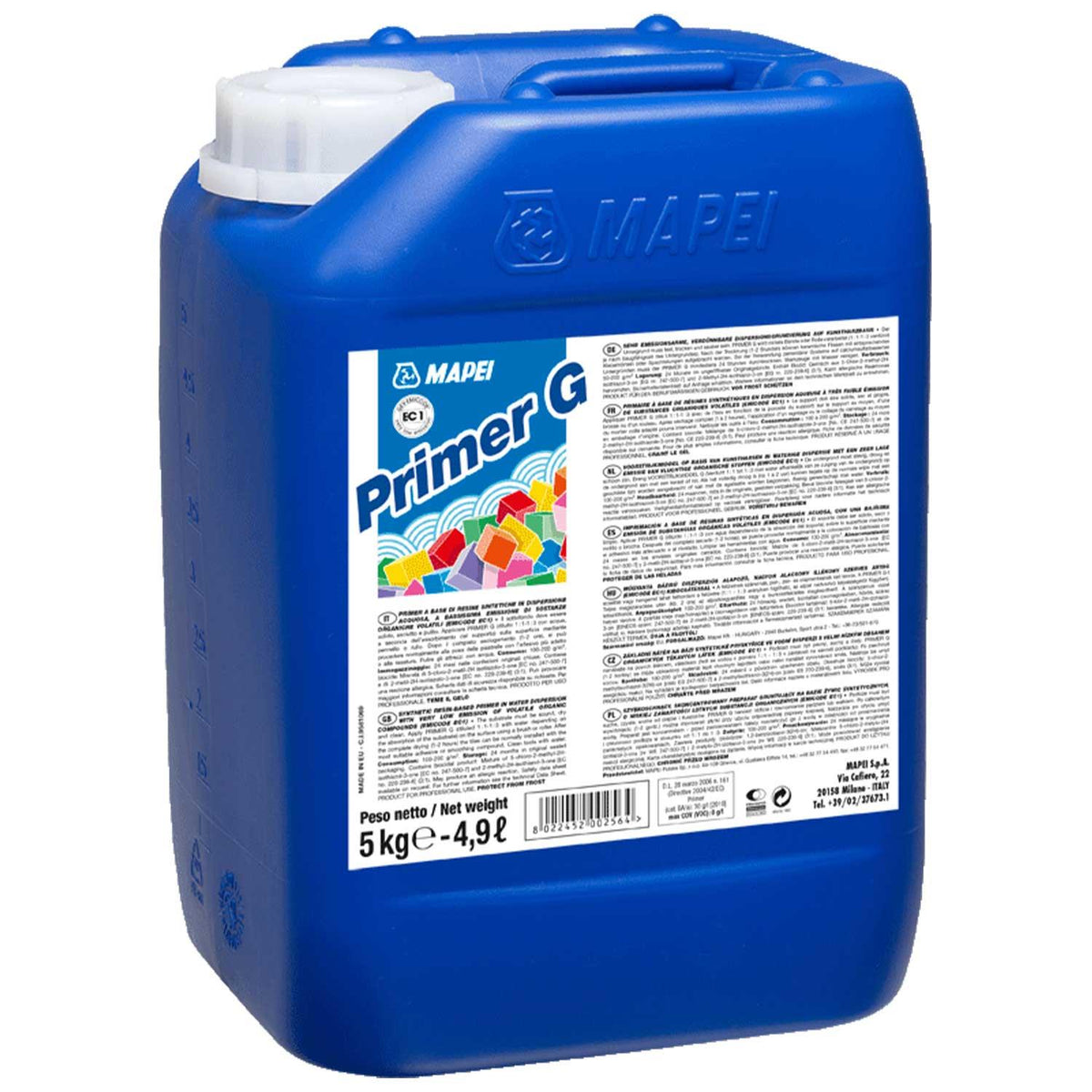 Mapei Primer G Primer Synthetic Resin Based 5 kg