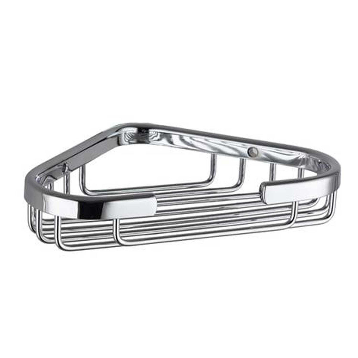 RAK Chrome Single Corner Basket 150 x 105 x 28 Chrome