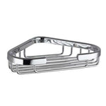 RAK Chrome Single Corner Basket 150 x 105 x 28 Chrome