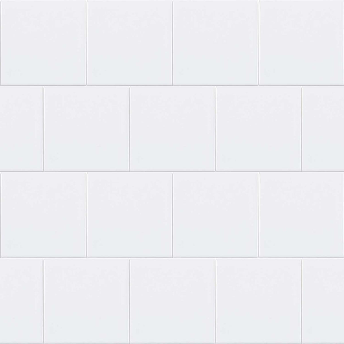 150 x 150mm Gloss White Ceramic Tile 150x150mm (1028)