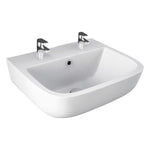 RAK Series 600 Wash Basin 40cm Wall Mount White (1 & 2 Tap Hole)