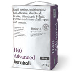 Kerakoll H40 Advanced Grey Rapid Setting Tile Adhesive 20kg (48 Bags)