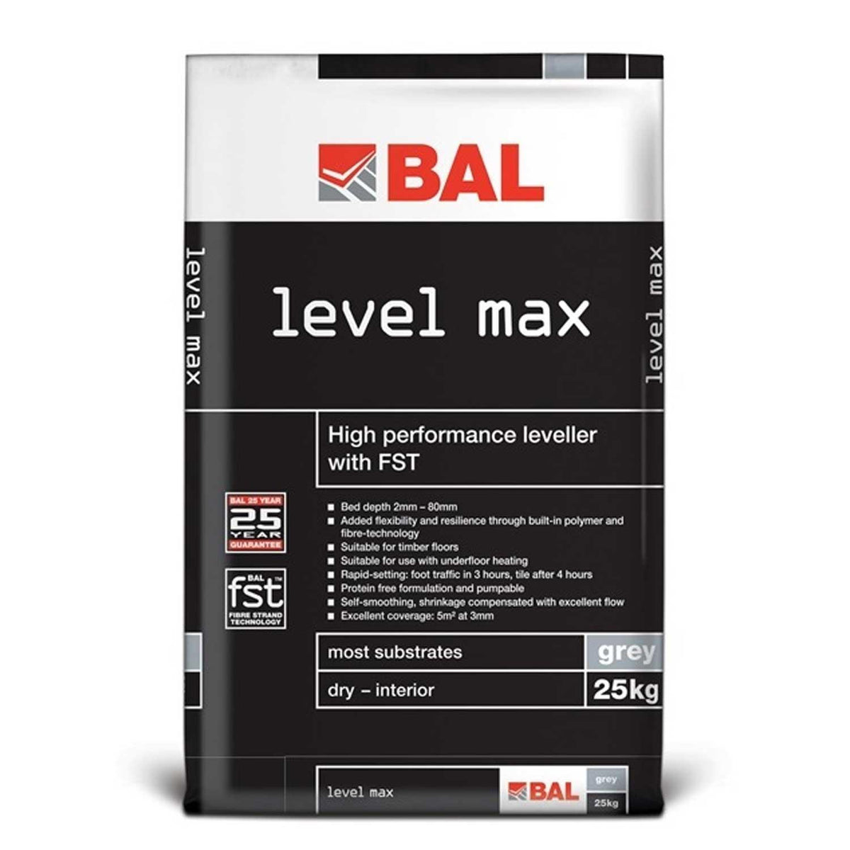 Bal Level Max Self Levelling Compound 25kg (40 Bags)