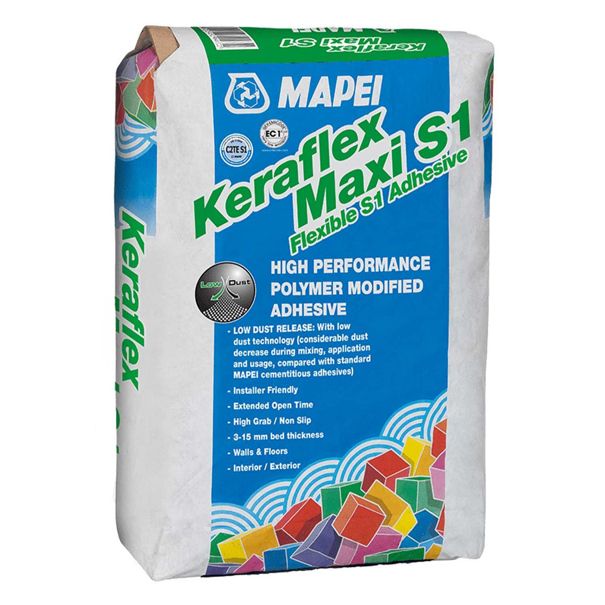 Mapei keraflex Maxi S1 Flexible Adhesive 20kg White (Pallet Deal 48 Units)