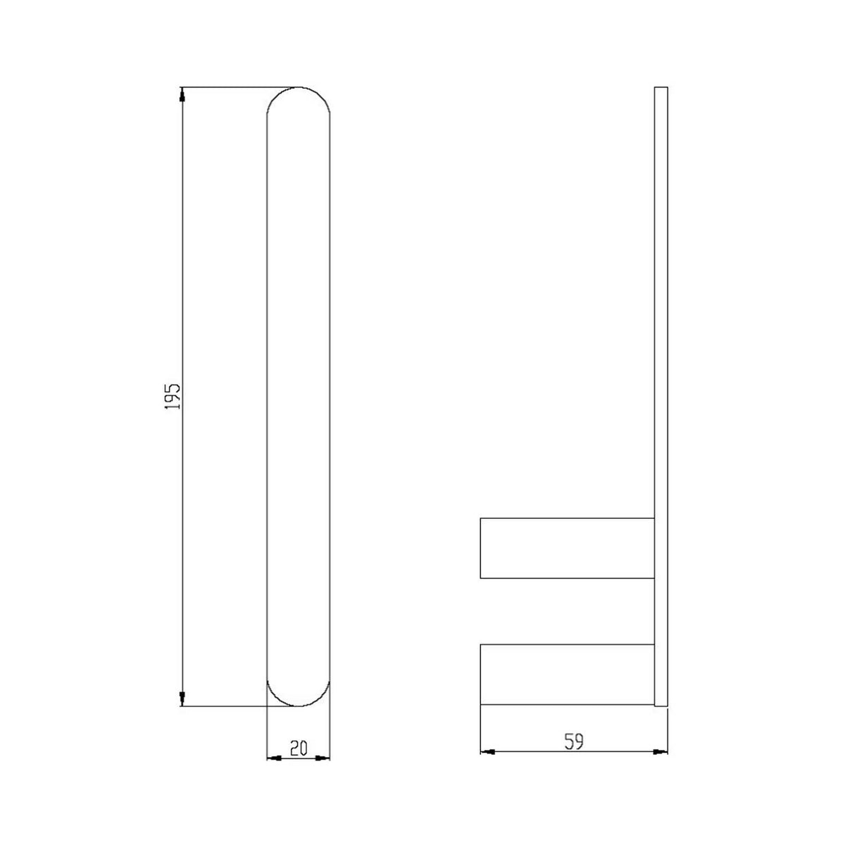 RAK Petit Round Towel Ring Series 3 - Gloss Chrome