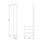 RAK Petit Round Towel Ring Series 3 - Gloss Chrome