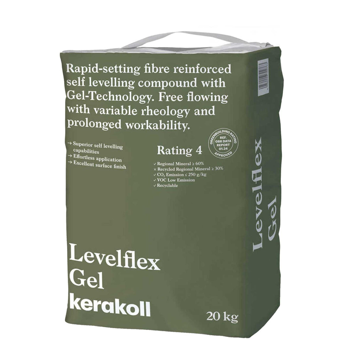 Kerakoll Levelflex Gel Rapid Setting Self-Levelling Compound 20kg (48 Bags)
