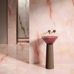 Marble Effect Pink Matt Onyx Porcelain Tile 1200x600mm (1020P)
