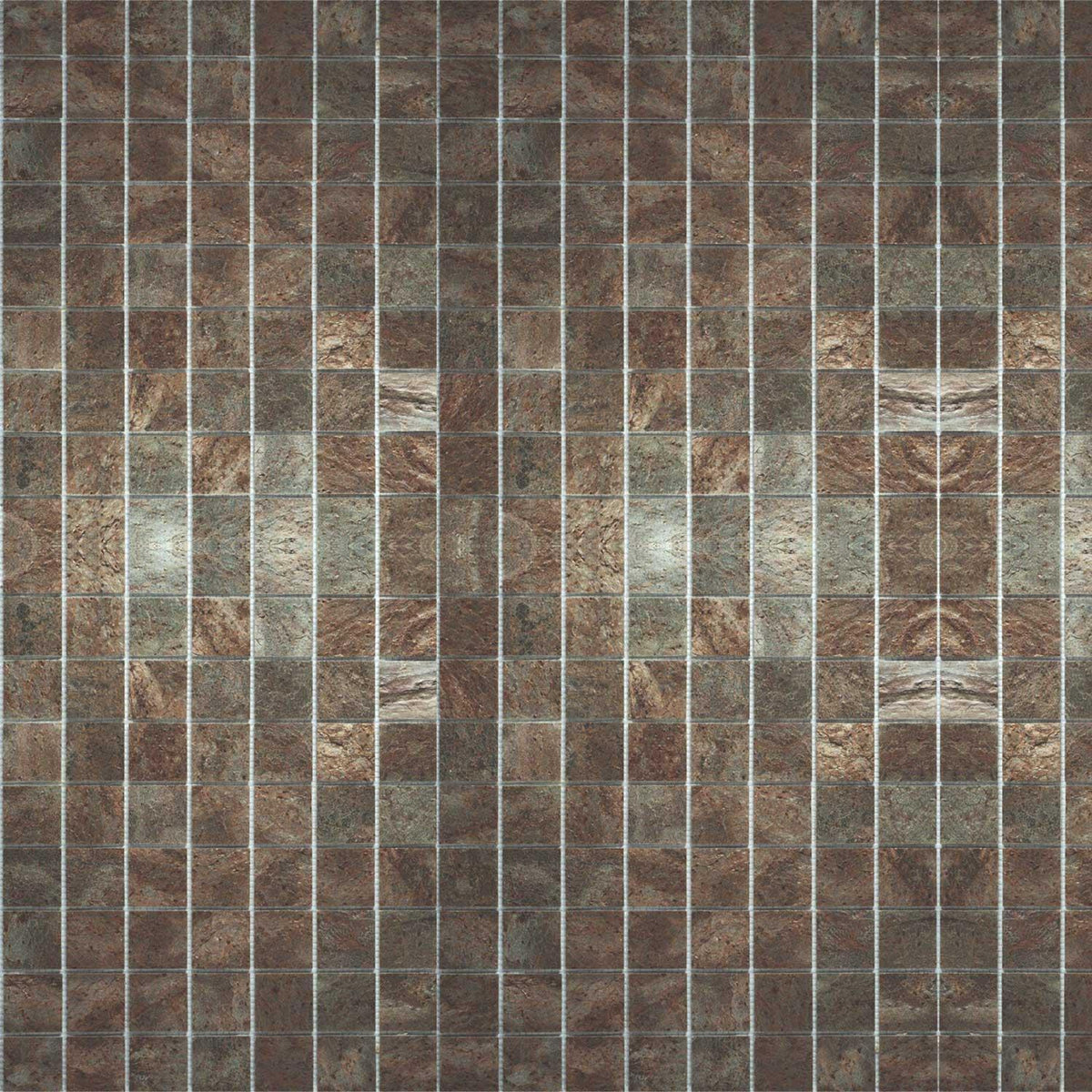 Mosaic Bathroom Tile 902 Copper Stone 25x25mm 1000x500mm (1002)