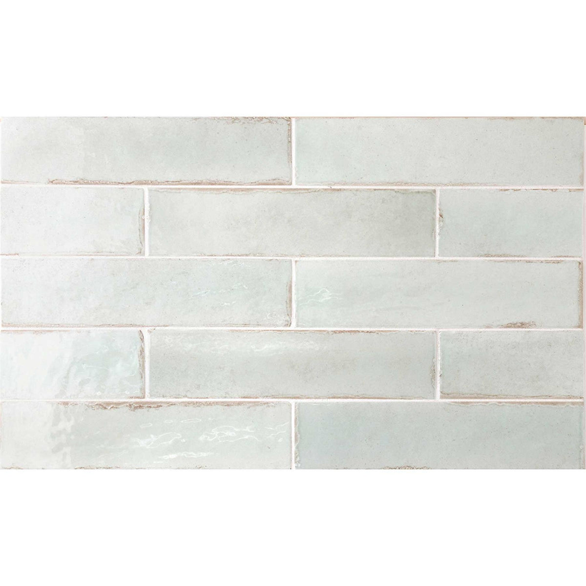 1032 Subway Brick Light Green 60x246mm Gloss Porcelain Wall Tile (Sold by box)