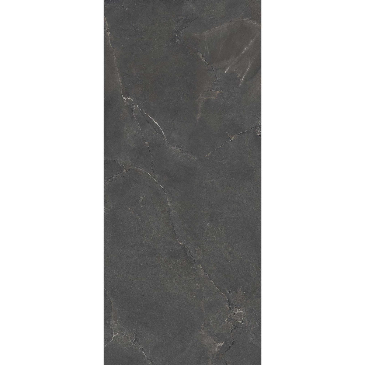 Black Large Porcelain Tile Slab Purestone Black 1200x2780mm (2035N)