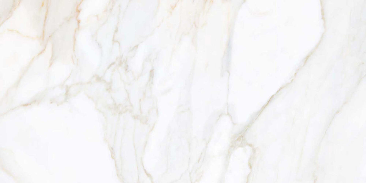 Calacatta Gold Marble Effect Polishes Finish Porcelain Tile 600x600mm