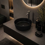RAK-FEELING Counter Top Wash Basin Matt Black 504