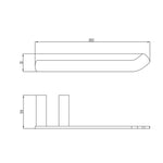 RAK Petit Stainless Steel Toilet Roll Holder Series 1 (Black, Chrome, Gold, Nickel)