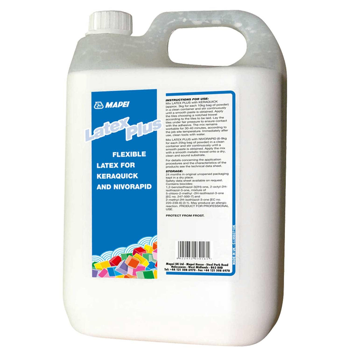 Mapei Latex Plus Adhesive Additive 6kg Use with Keraquick S1