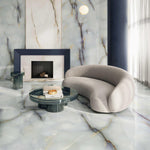 Marble Effect Pearl Blue Matt Onyx Porcelain Tile 1200x600mm (1020B)