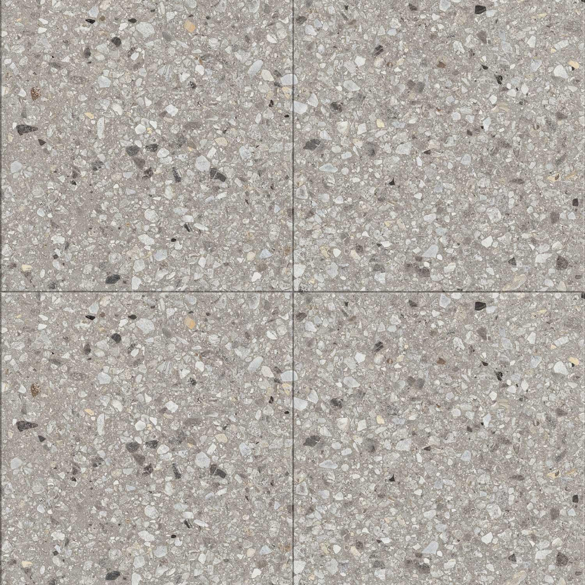 Light Grey Terrazzo Porcelain Tile 600x600mm (1026LG66)