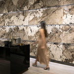 Large Polished Porcelain Slab Heritage Flame 1200x2400mm