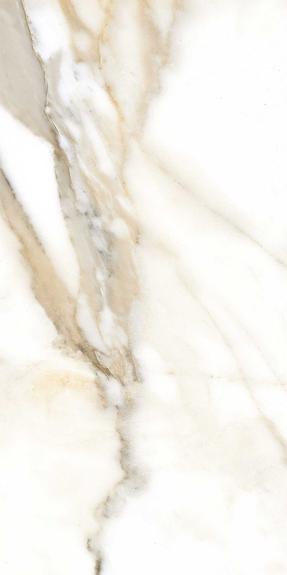 Calacatta Book Matched Tiles Marble Effect Polished Wall 600x1200mm (Pair) 1018