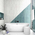 1032 Subway Brick Sky Blue 60x246mm Gloss Porcelain Wall Tile (Sold by box)