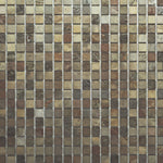 Mosaic Bathroom Tile 951 Beige-Copper Stone 25x25mm Roll 1000x500mm (1002)