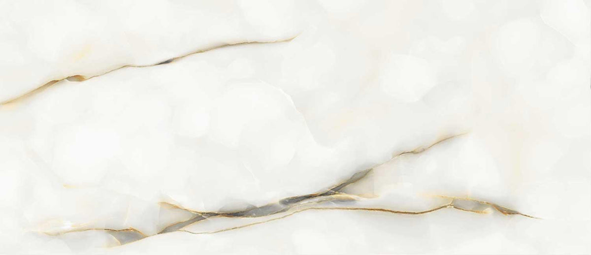 Marble Effect Pearl White Matt Onyx Porcelain Tile 1200x600mm (1020PL)