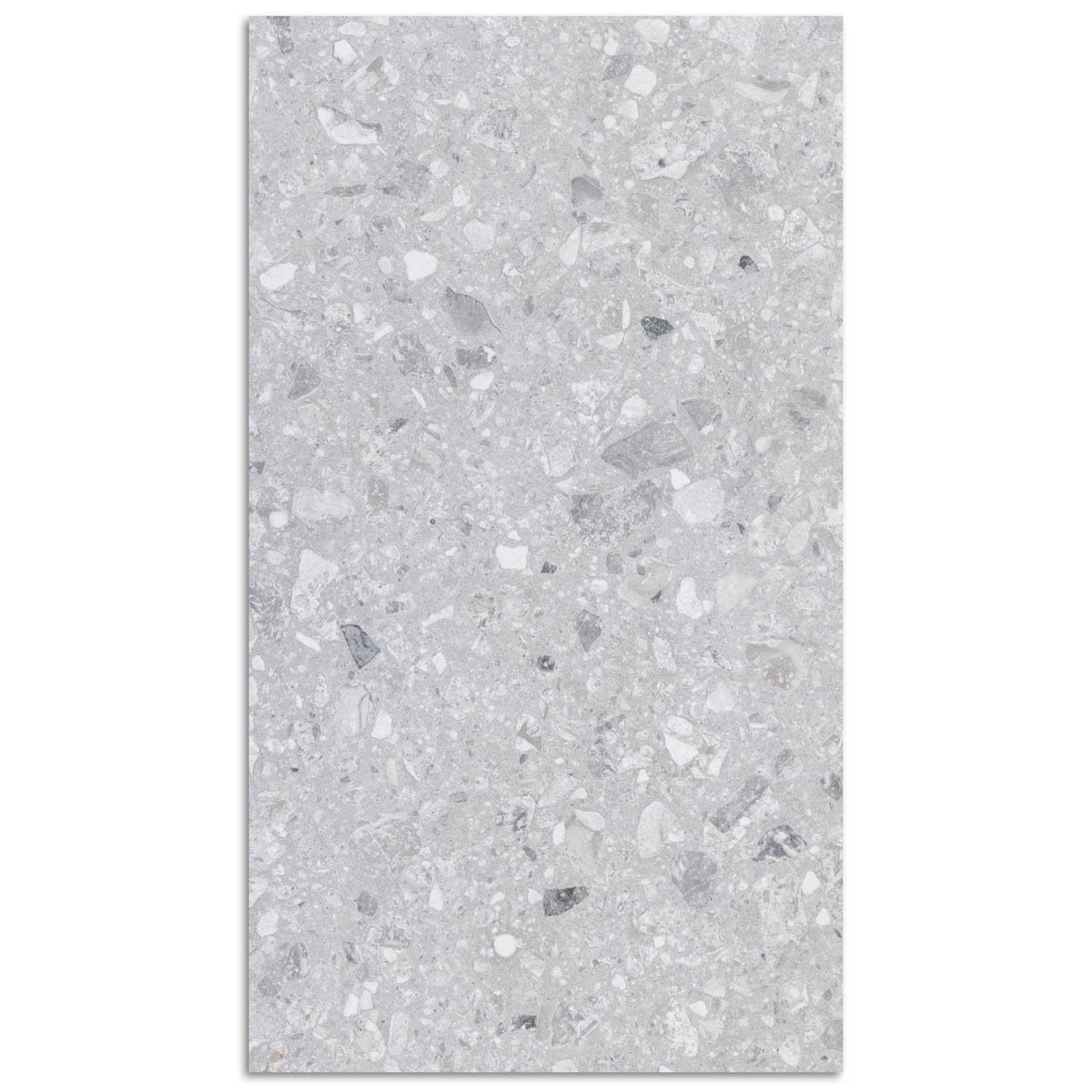 Light Grey Terrazzo Porcelain Tile 300x600mm (1026LG36)