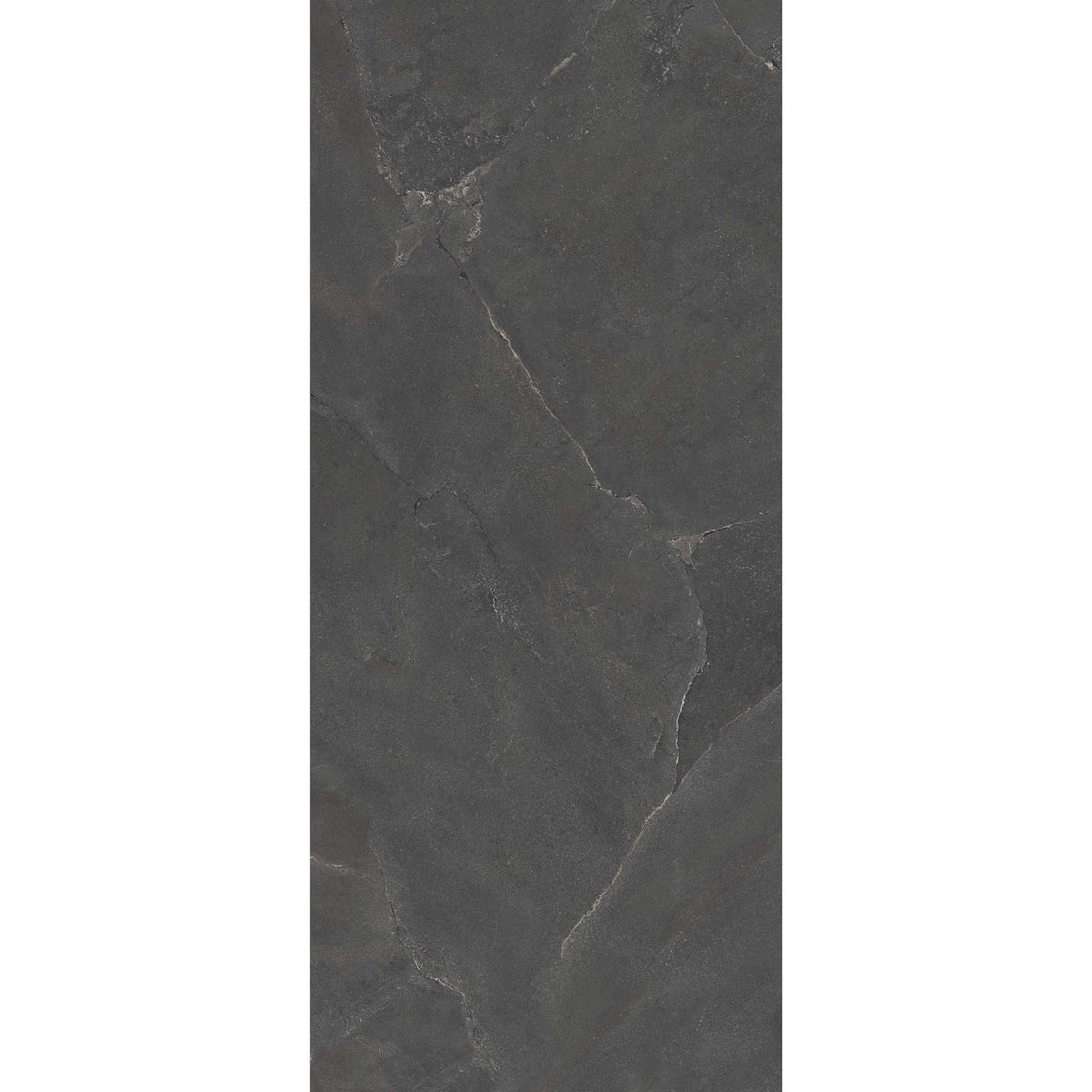 Black Large Porcelain Tile Slab Purestone Black 1200x2780mm (2035N)