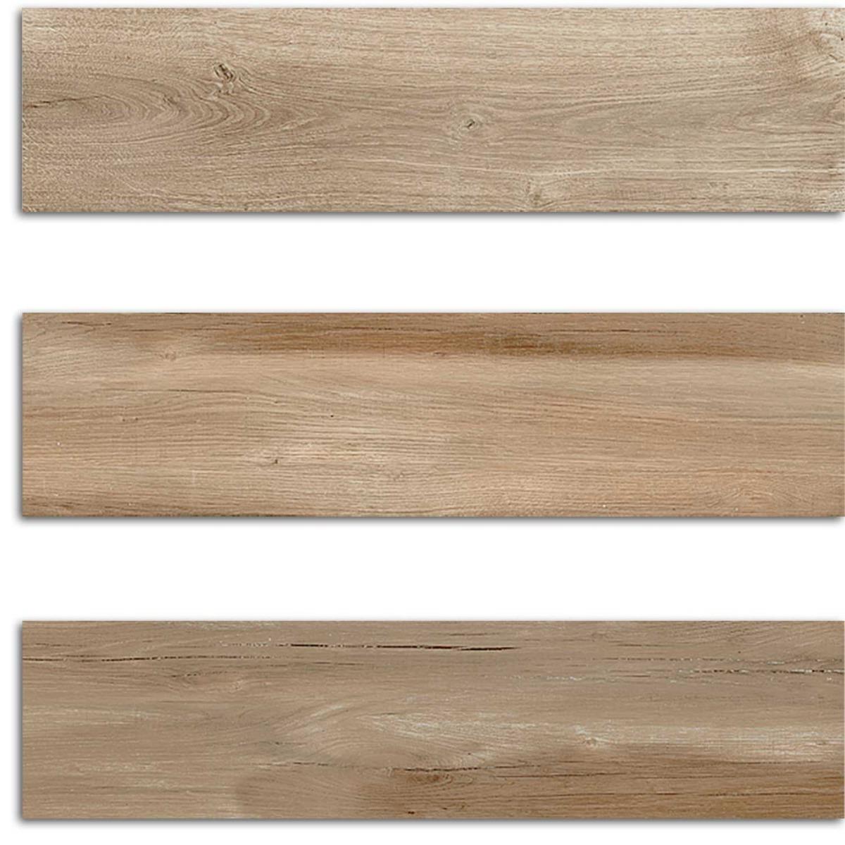 Wood Effect Matt Brown Porcelain Tile Plank 150x600mm